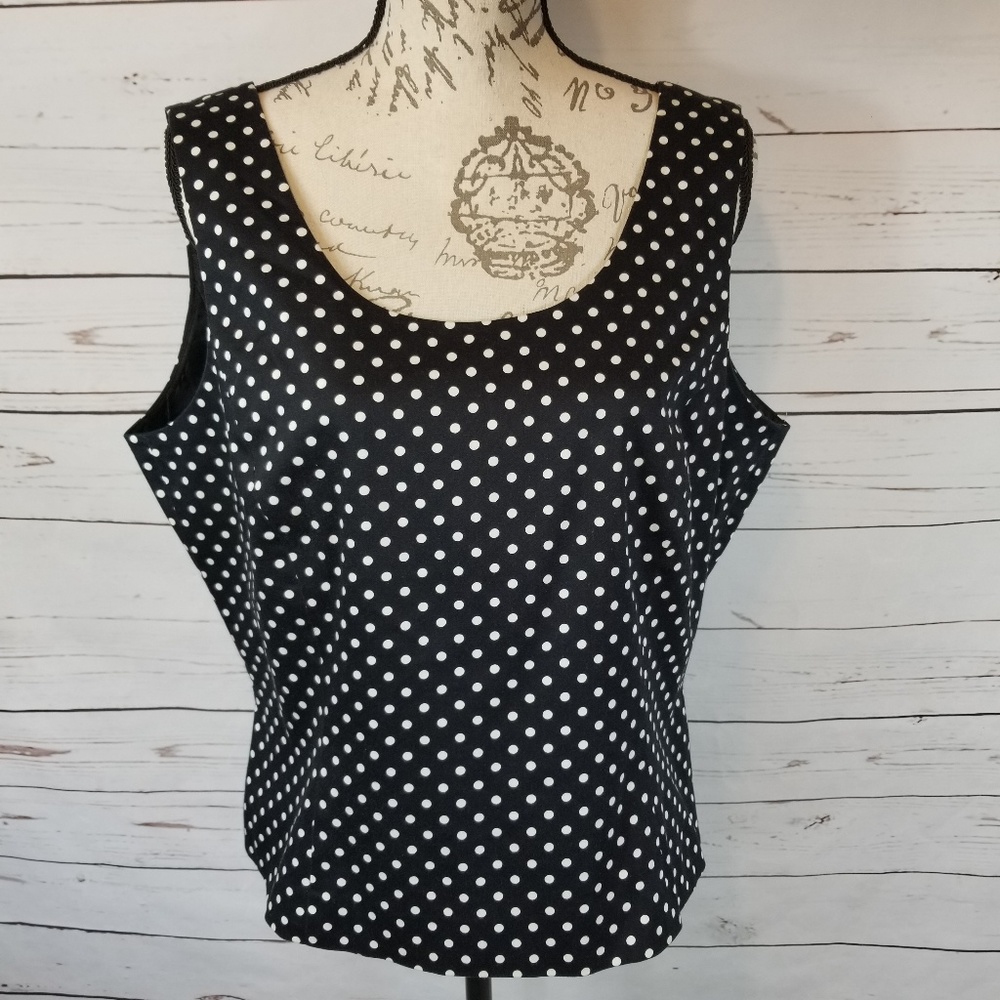 Stresa ASL Polka Dot Sleeveless Career Tank Top 16